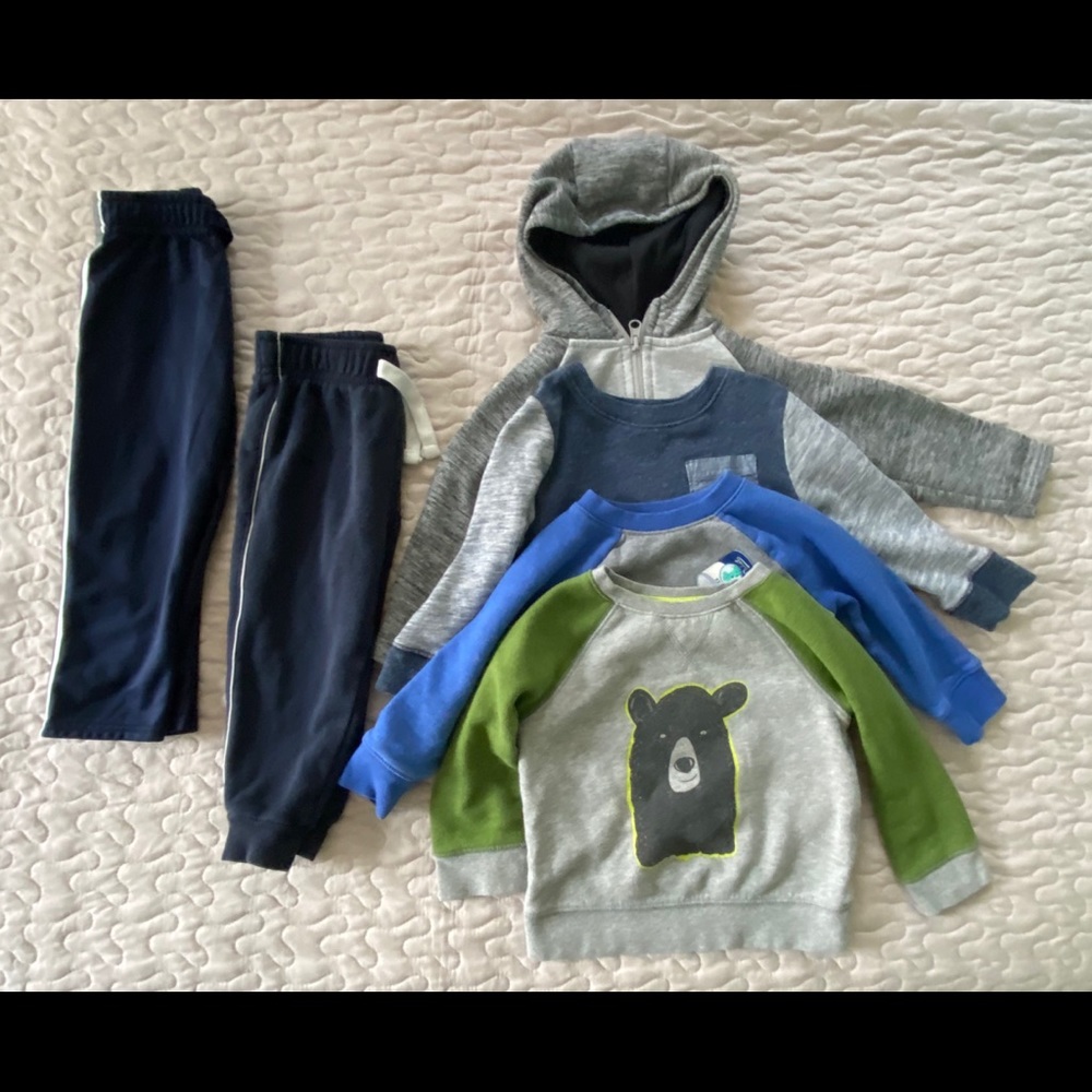 Boys 6 Piece Sweater and Pants Lot